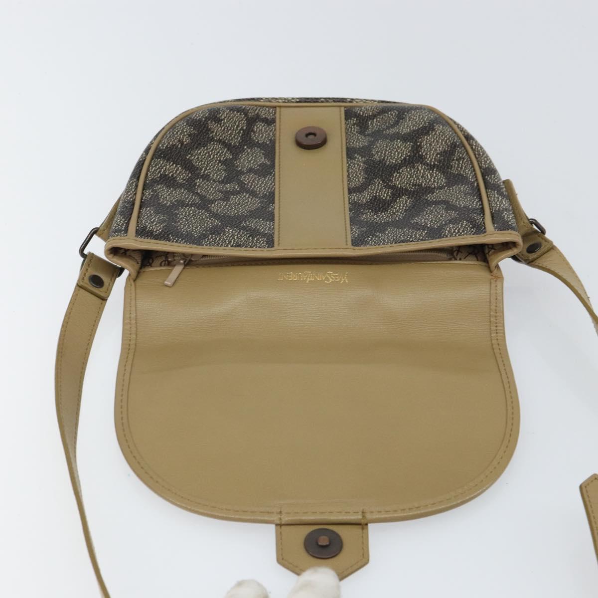 SAINT LAURENT Shoulder Bag Leather Brown Auth bs32279