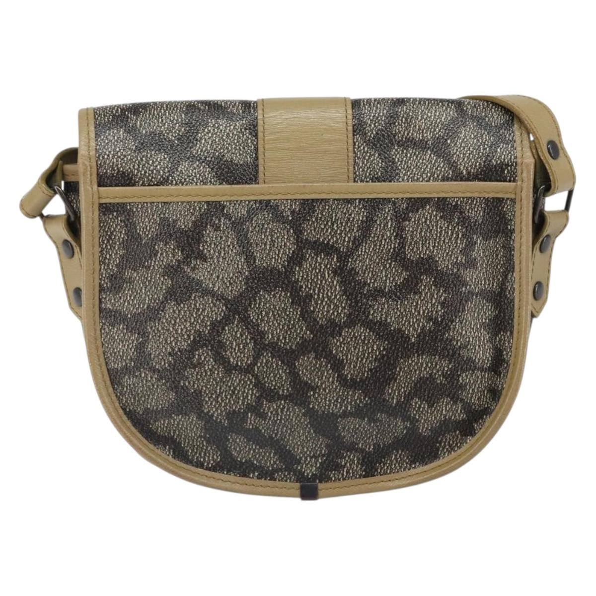 SAINT LAURENT Shoulder Bag Leather Brown Auth bs32279
