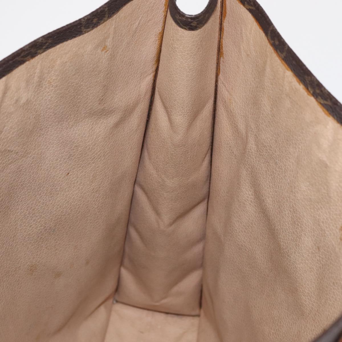 LOUIS VUITTON Monogram Sac Plat Hand Bag M51140 LV Auth bs32286