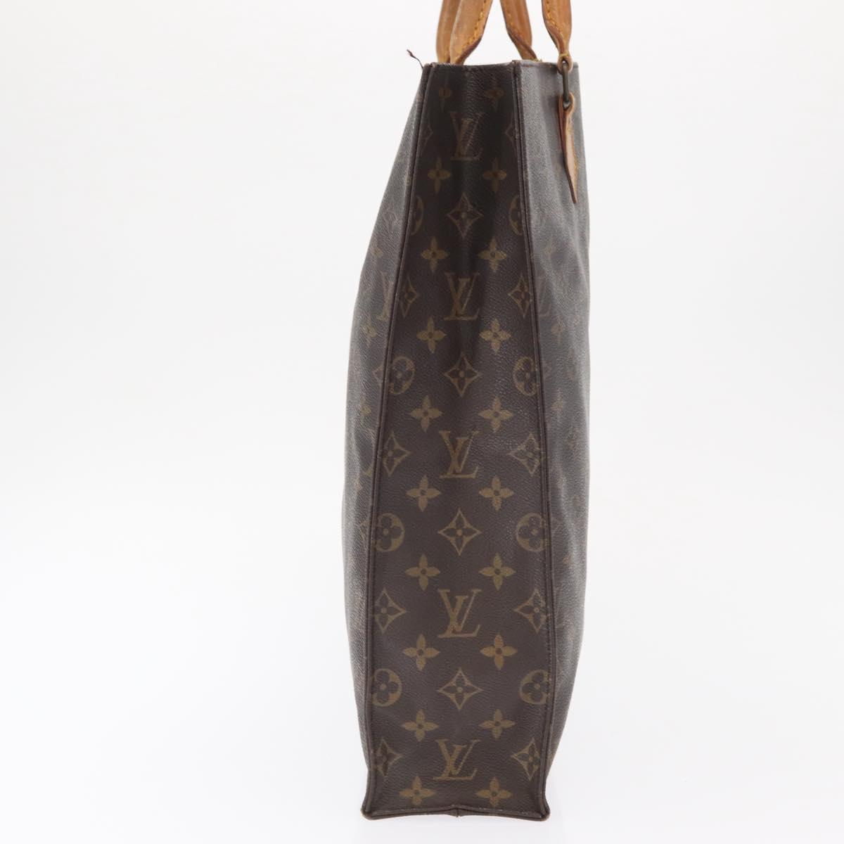 LOUIS VUITTON Monogram Sac Plat Hand Bag M51140 LV Auth bs32286