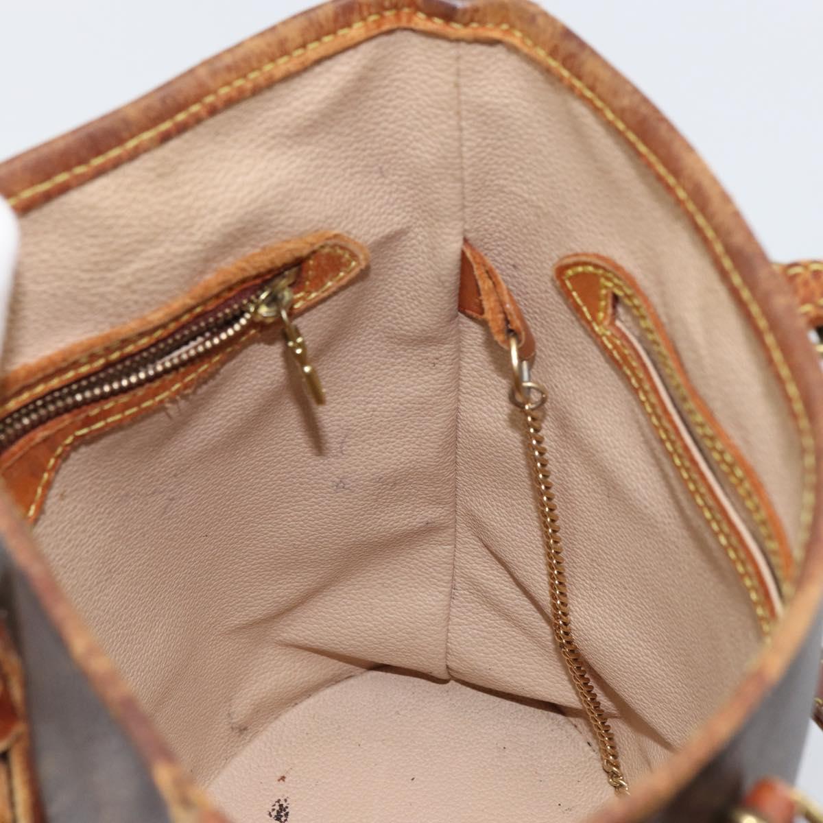 LOUIS VUITTON Monogram Bucket PM Shoulder Bag M42238 LV Auth bs32287