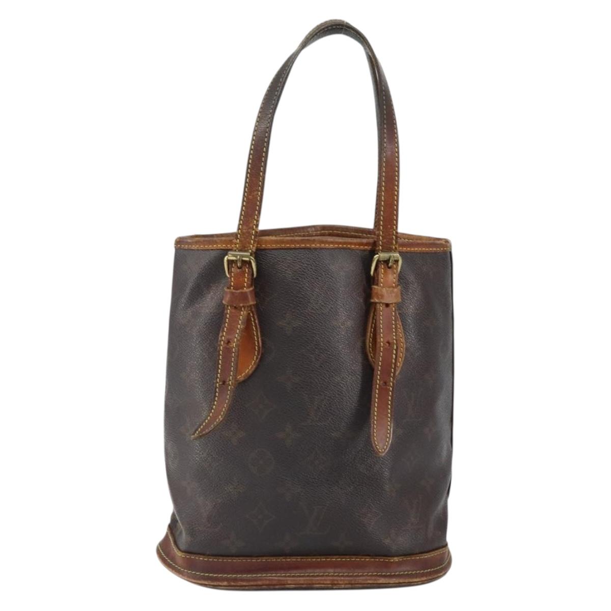 LOUIS VUITTON Monogram Bucket PM Shoulder Bag M42238 LV Auth bs32287