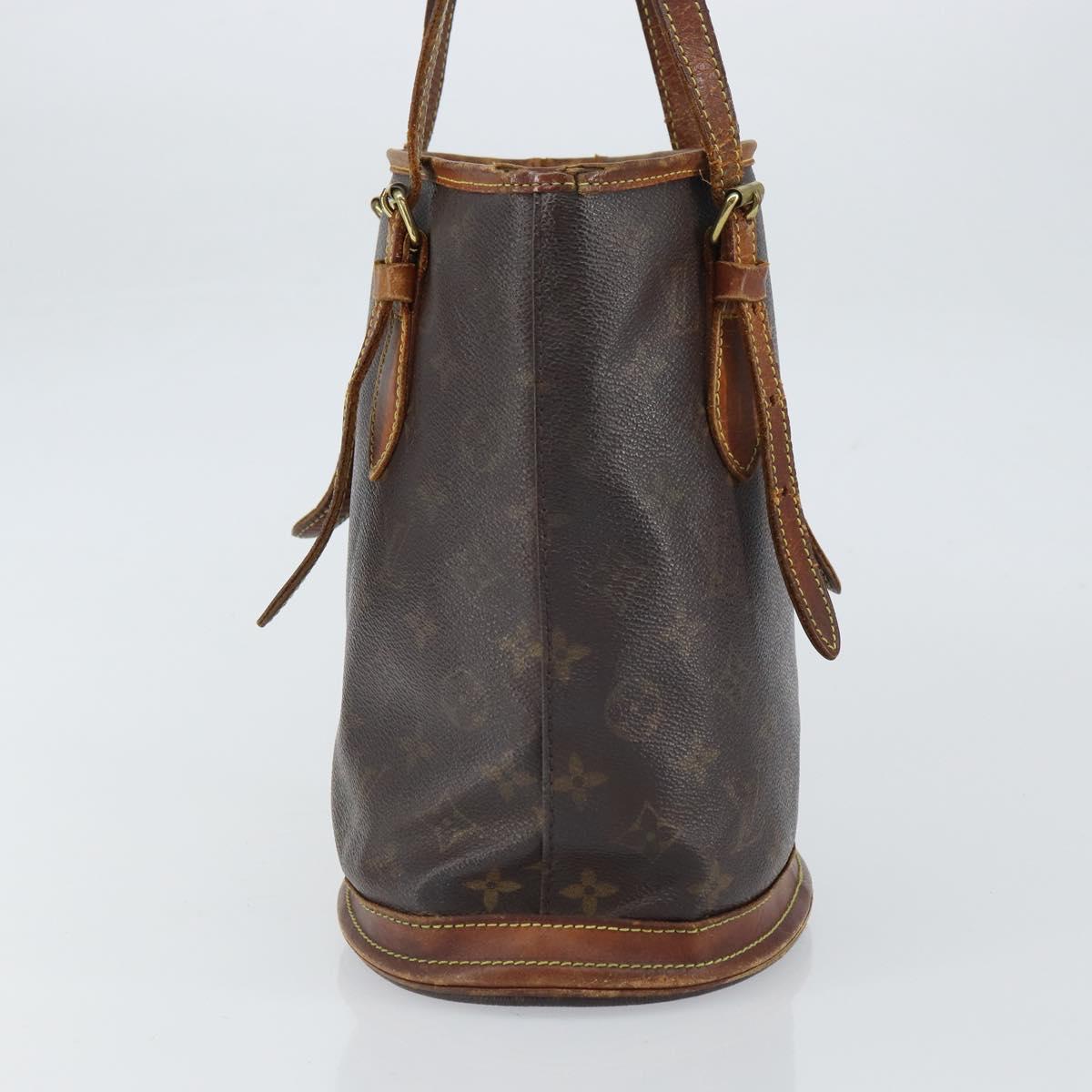 LOUIS VUITTON Monogram Bucket PM Shoulder Bag M42238 LV Auth bs32287