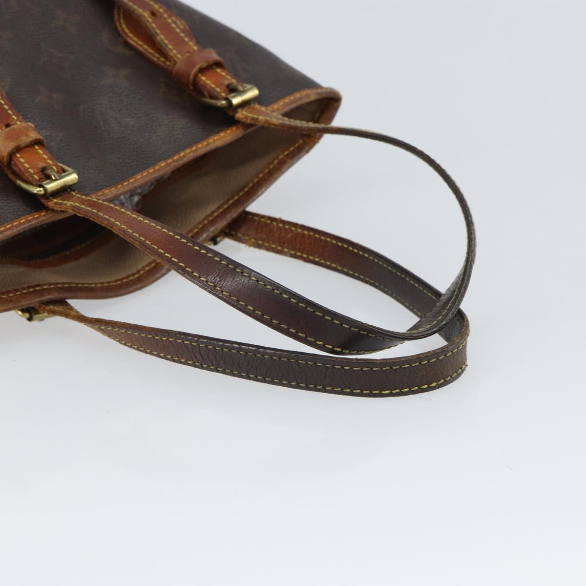 LOUIS VUITTON Monogram Bucket PM Shoulder Bag M42238 LV Auth bs32287