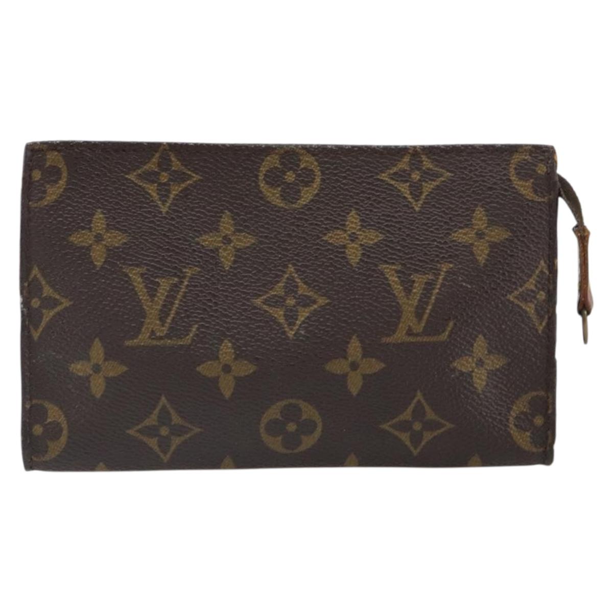 LOUIS VUITTON Monogram Bucket PM Accessory Pouch LV Auth bs32288