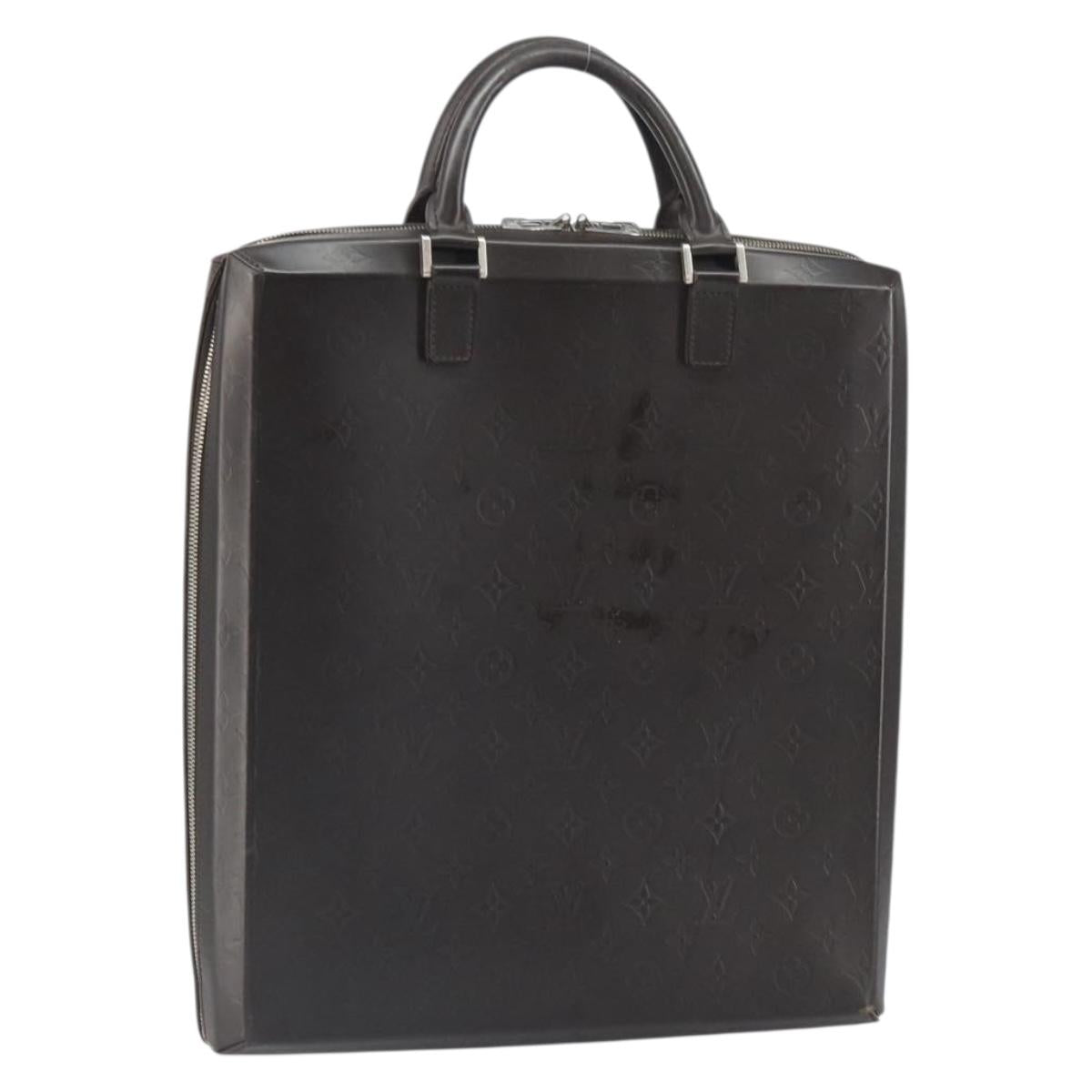 LOUIS VUITTON Monogram Grasse Erwin Hand Bag Brown M46580 LV Auth bs32289