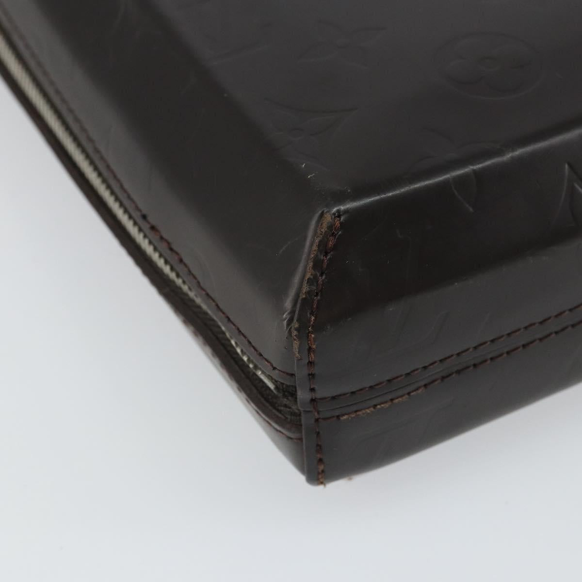 LOUIS VUITTON Monogram Grasse Erwin Hand Bag Brown M46580 LV Auth bs32289