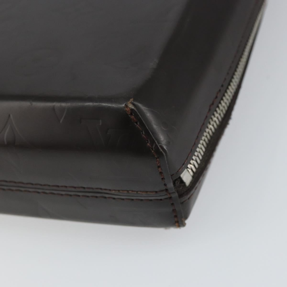 LOUIS VUITTON Monogram Grasse Erwin Hand Bag Brown M46580 LV Auth bs32289