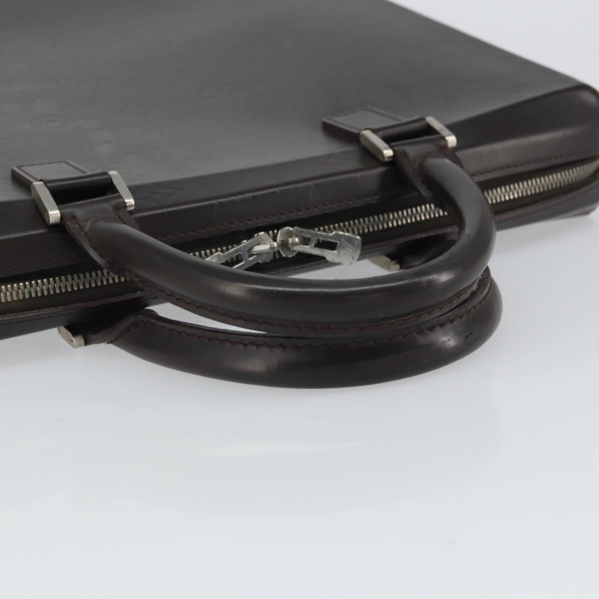 LOUIS VUITTON Monogram Grasse Erwin Hand Bag Brown M46580 LV Auth bs32289