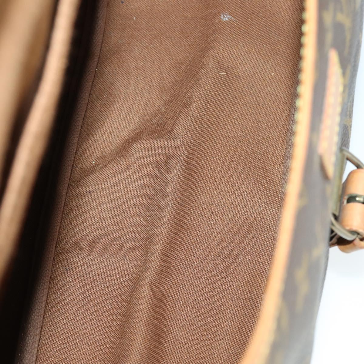 LOUIS VUITTON Monogram Saumur 35 Shoulder Bag M42254 LV Auth bs32301