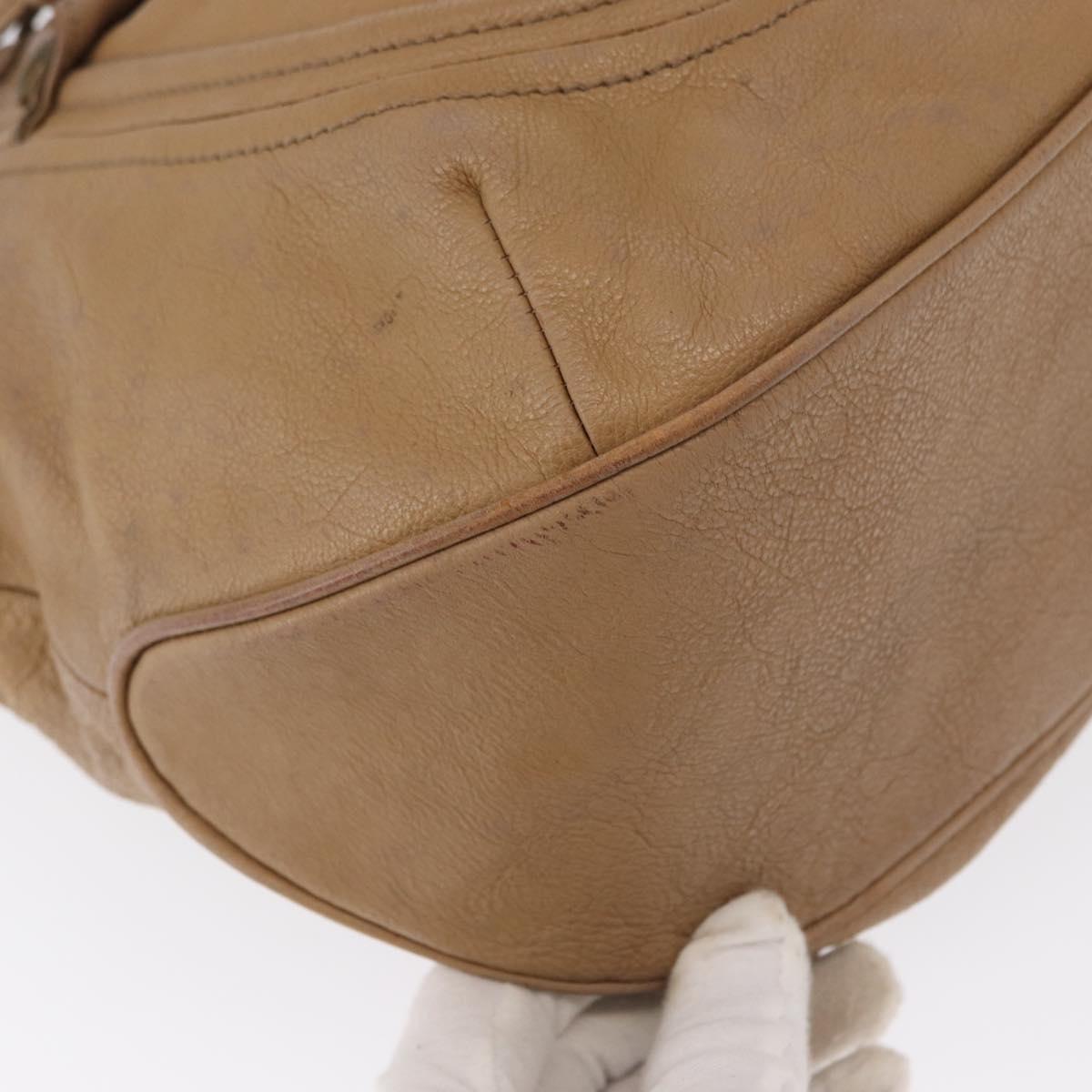 BURBERRY Blue Label Tote Bag Leather Beige Auth bs32315