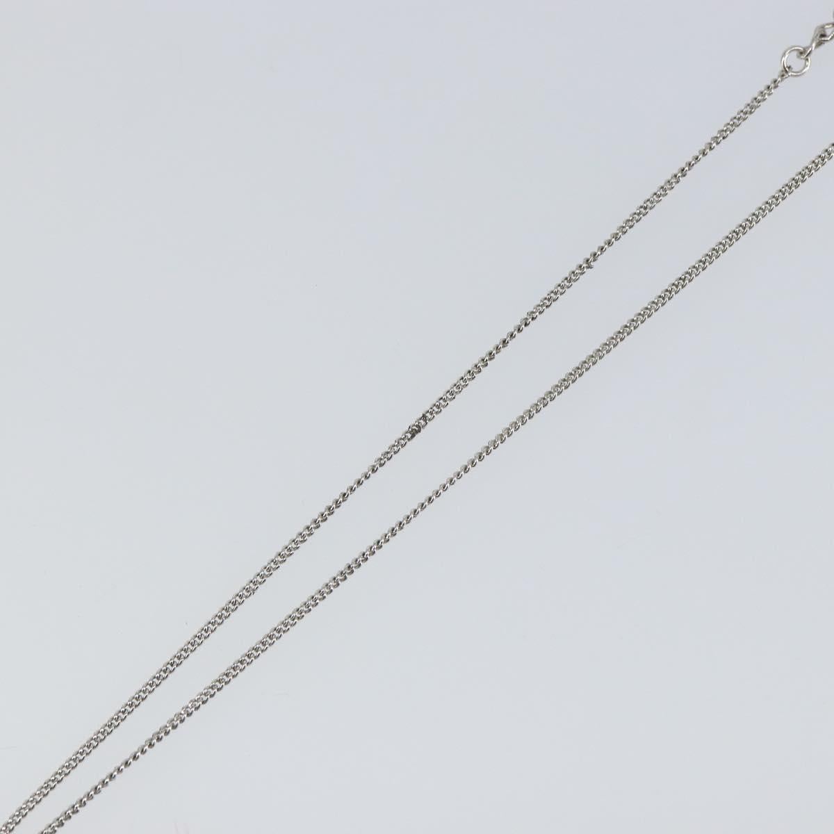 Christian Dior Necklace metal Silver Auth bs32324