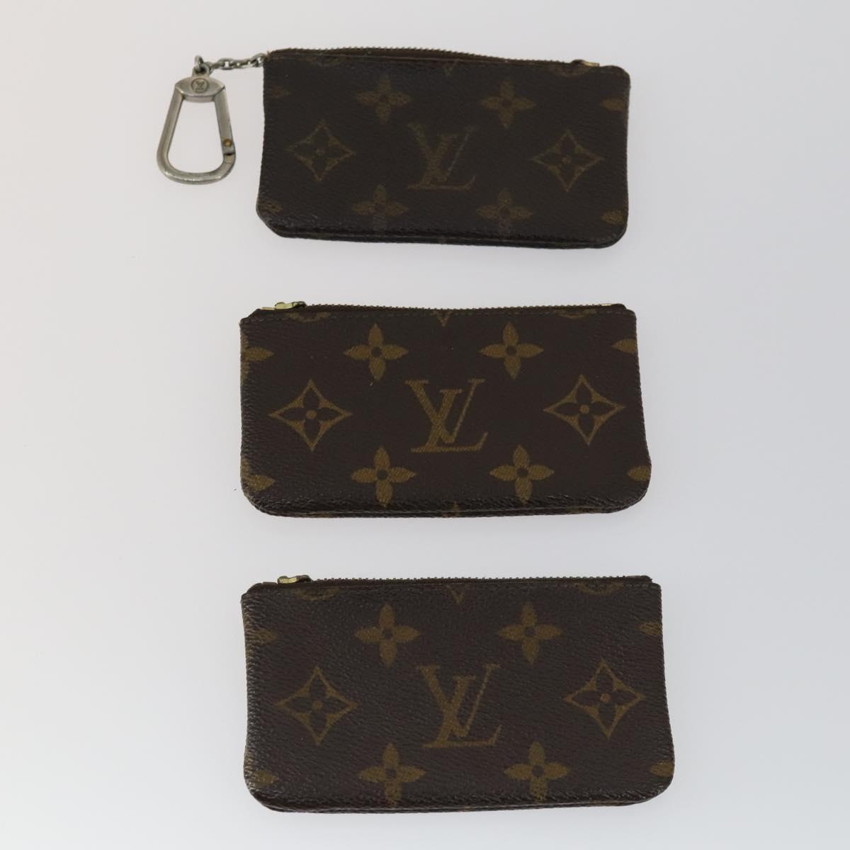 LOUIS VUITTON Monogram Wallet 5 Set LV Auth bs32340