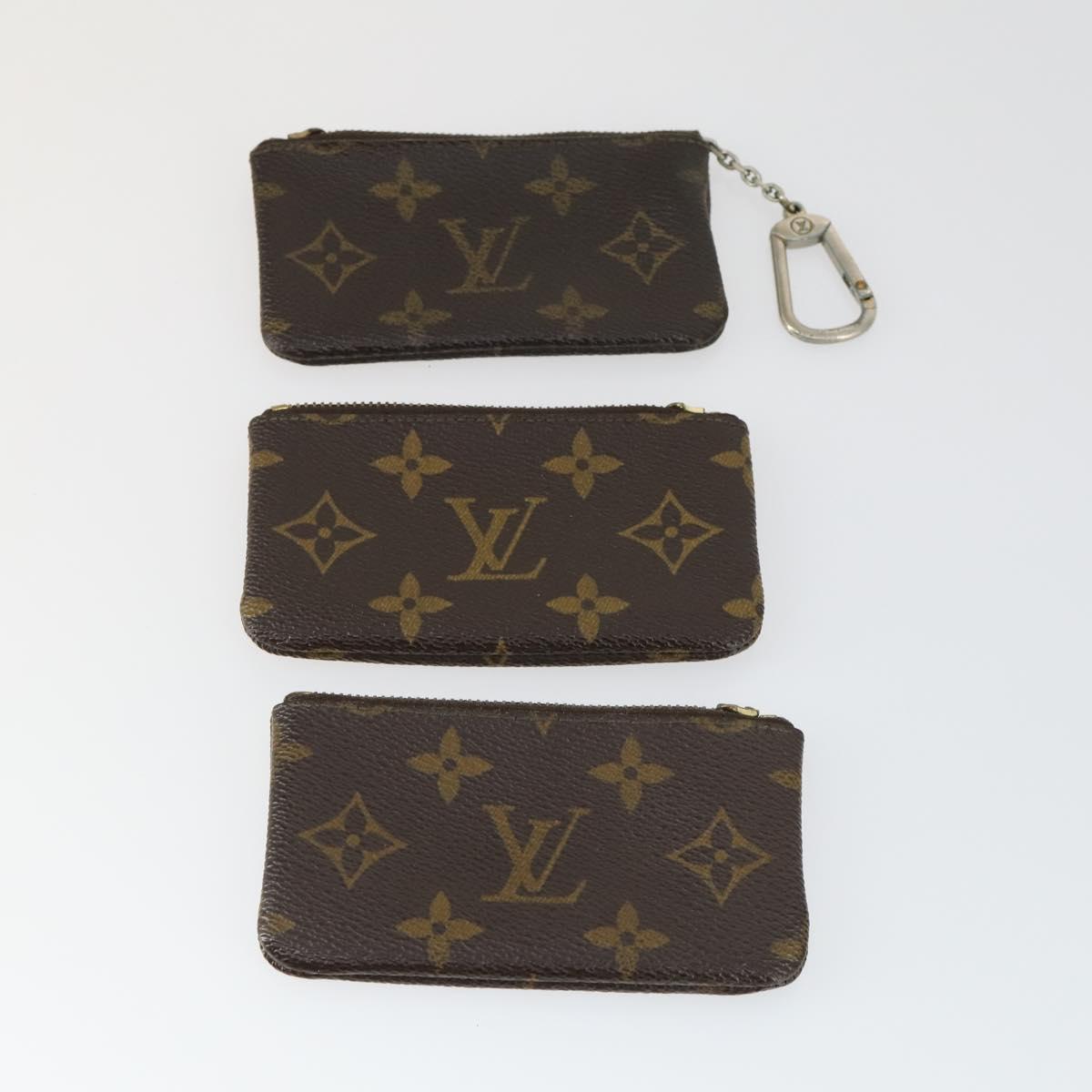 LOUIS VUITTON Monogram Wallet 5 Set LV Auth bs32340