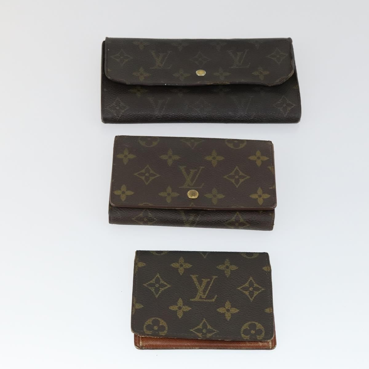LOUIS VUITTON Monogram Wallet 5 Set LV Auth bs32340