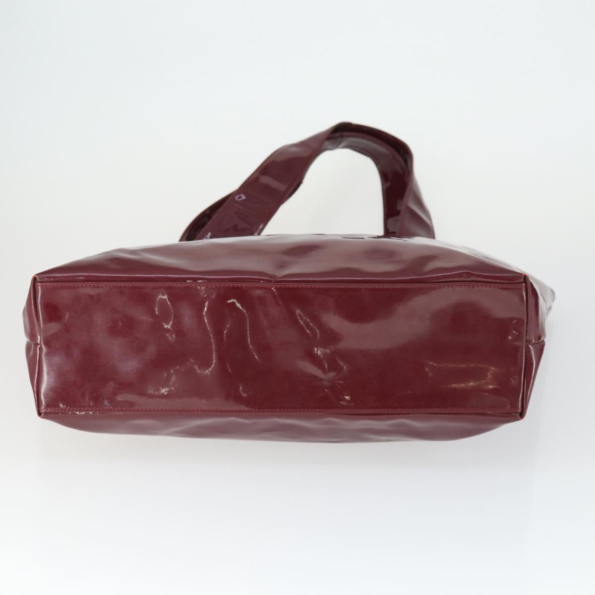 Salvatore Ferragamo Bag Patent Nylon 3 Set White Black Bordeaux Auth bs32351