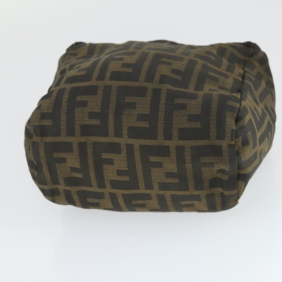 FENDI Gucci Zucca Canvas Pecan Canvas Hand Bag 4 Set Black Brown Auth bs32352