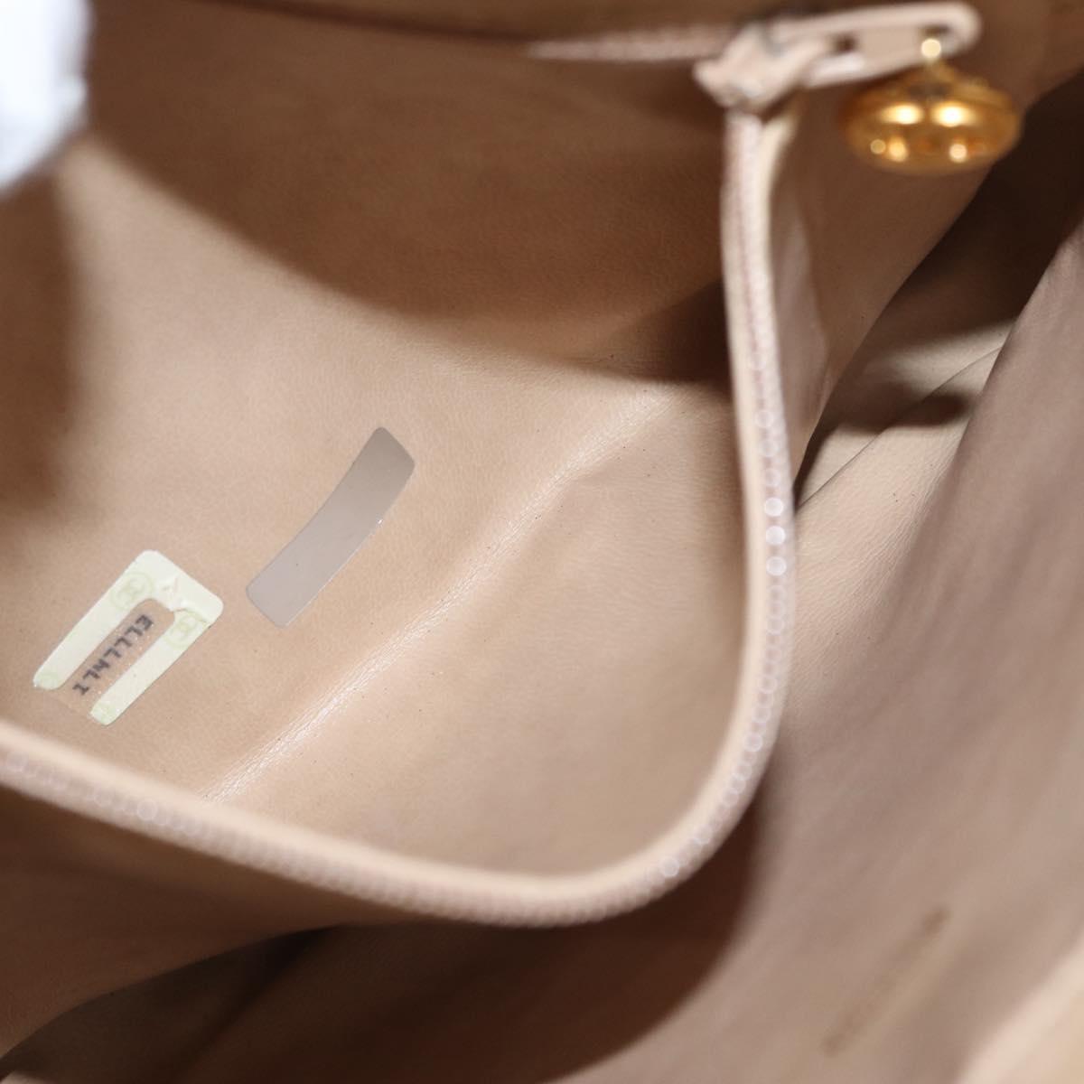 CHANEL Matelasse Waist bag Canvas Beige Gold CC Auth bs32356