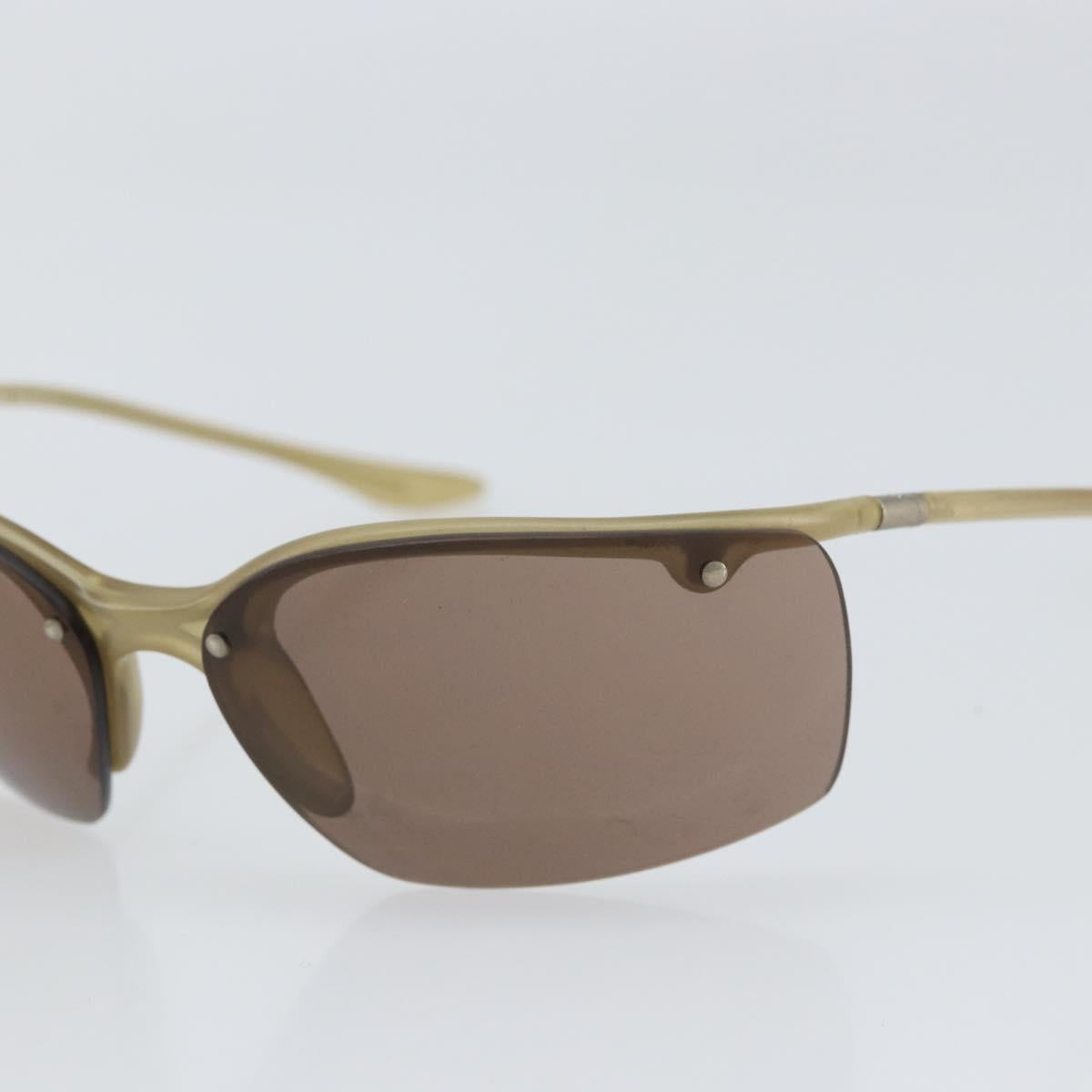 PRADA Sunglasses plastic Beige Auth bs32375