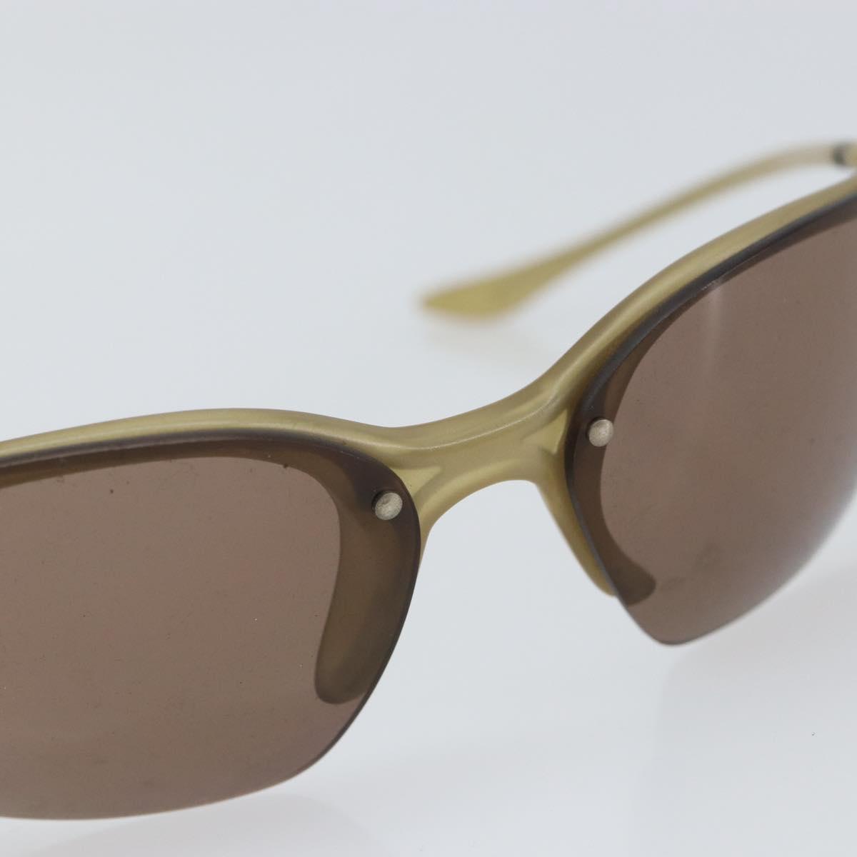 PRADA Sunglasses plastic Beige Auth bs32375