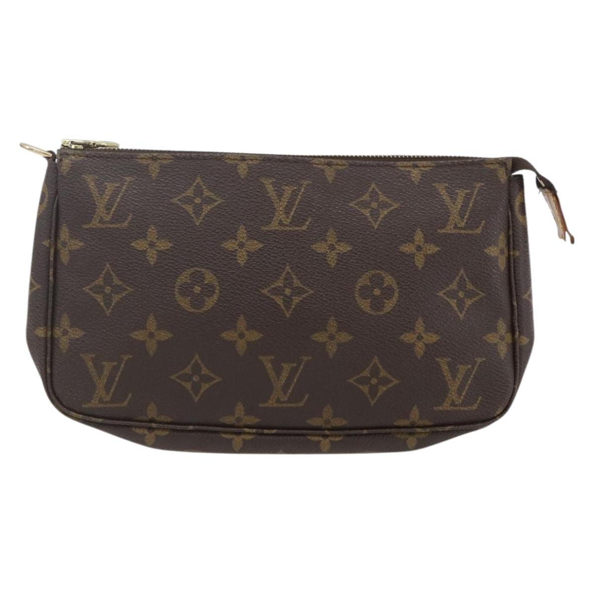 LOUIS VUITTON Monogram Pochette Accessoires Pouch M51980 LV Auth bs32425