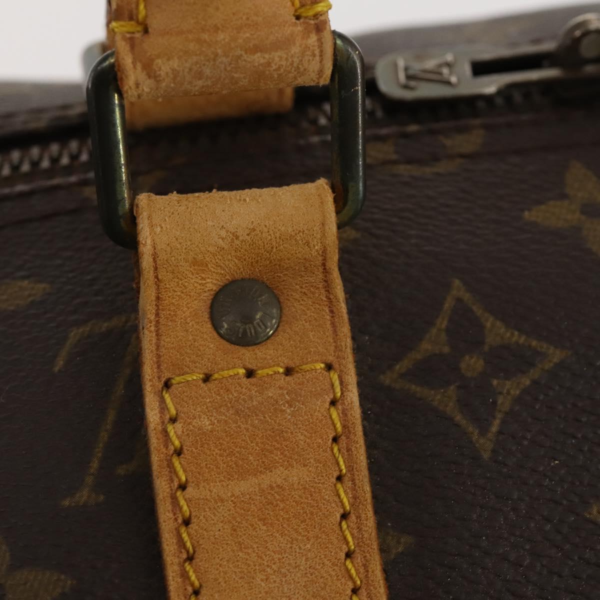 LOUIS VUITTON Monogram Keepall 55 Boston Bag M41424 LV Auth bs32469