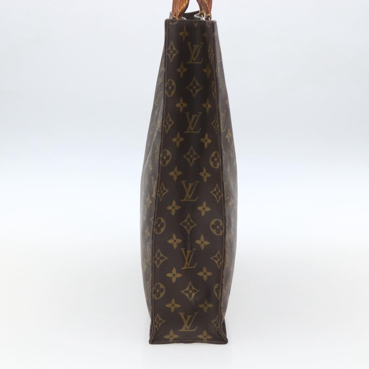 LOUIS VUITTON Monogram Sac Plat Hand Bag M51140 LV Auth bs32476