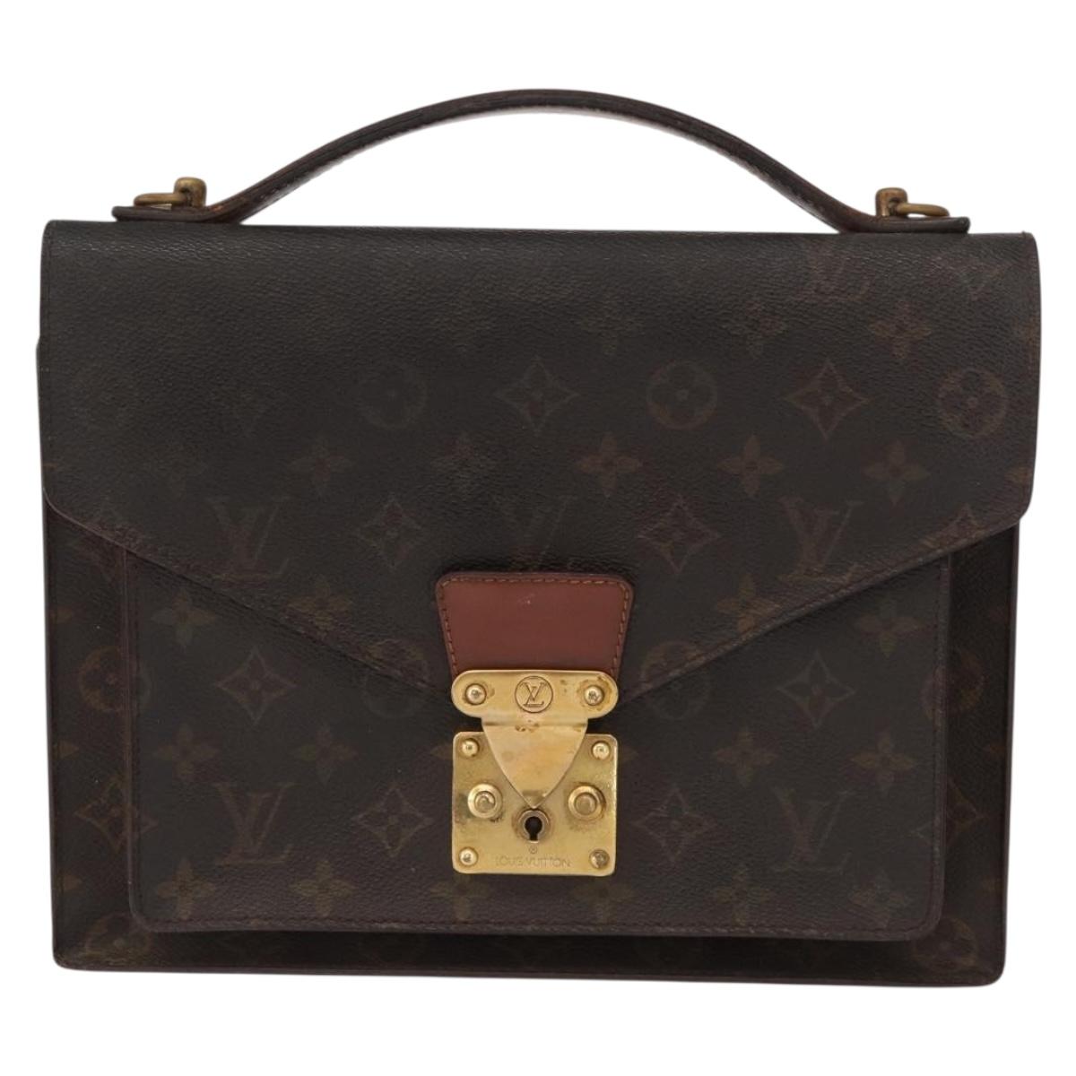 LOUIS VUITTON Monogram Monceau 28 Hand Bag M51185 LV Auth bs32481