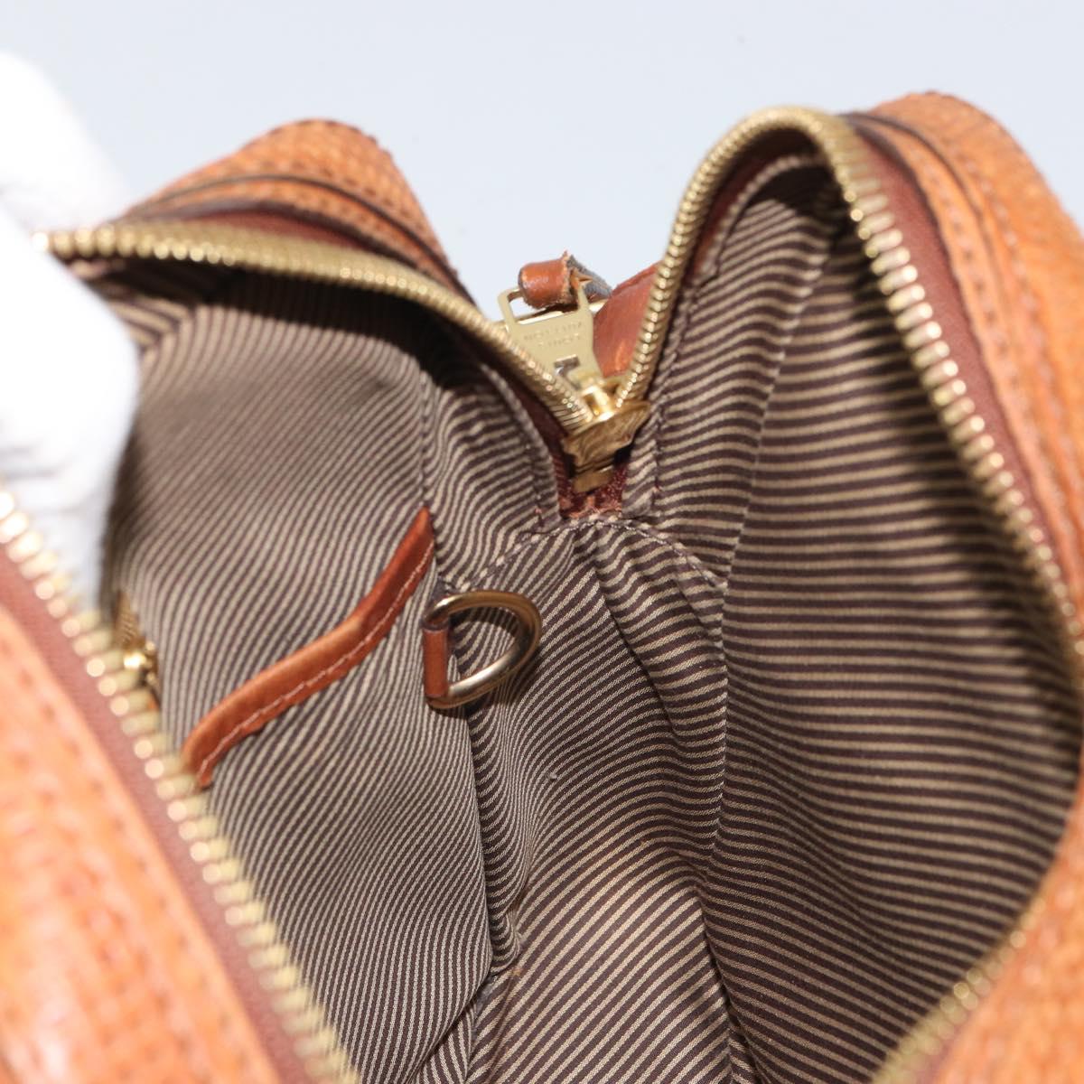 LOUIS VUITTON Quirvequia Trotteur MM Bag Leather Brown M95321 LV Auth bs32483