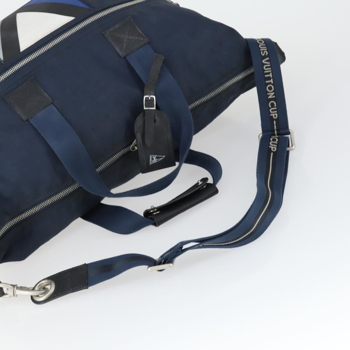 LOUIS VUITTON LV Cup jenker Boston Bag 2way Navy M80703 LV Auth bs32488