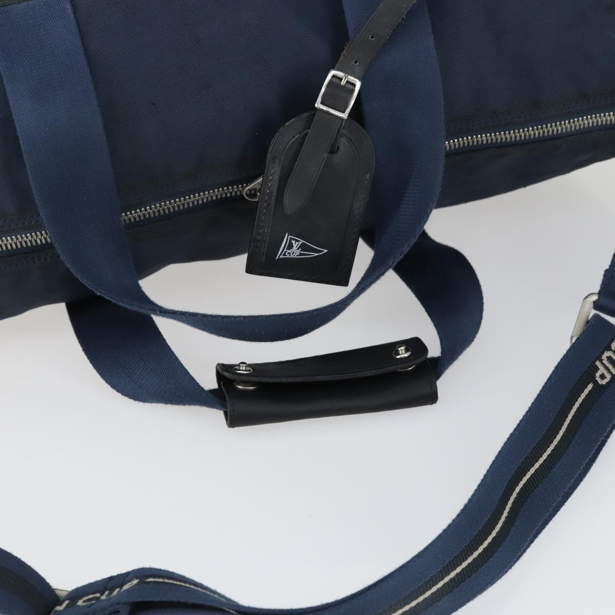 LOUIS VUITTON LV Cup jenker Boston Bag 2way Navy M80703 LV Auth bs32488
