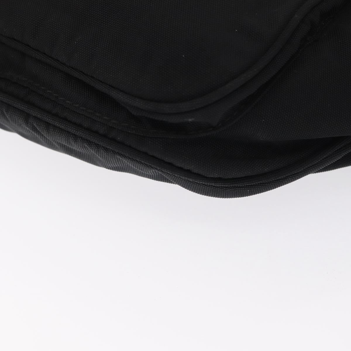 BALENCIAGA Body Bag Canvas Black 482389 Auth bs32498