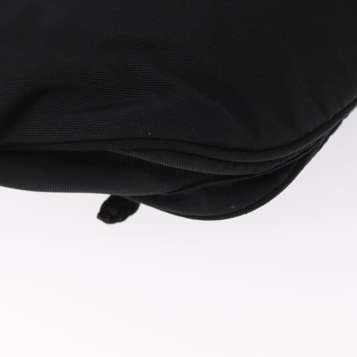 BALENCIAGA Body Bag Canvas Black 482389 Auth bs32498