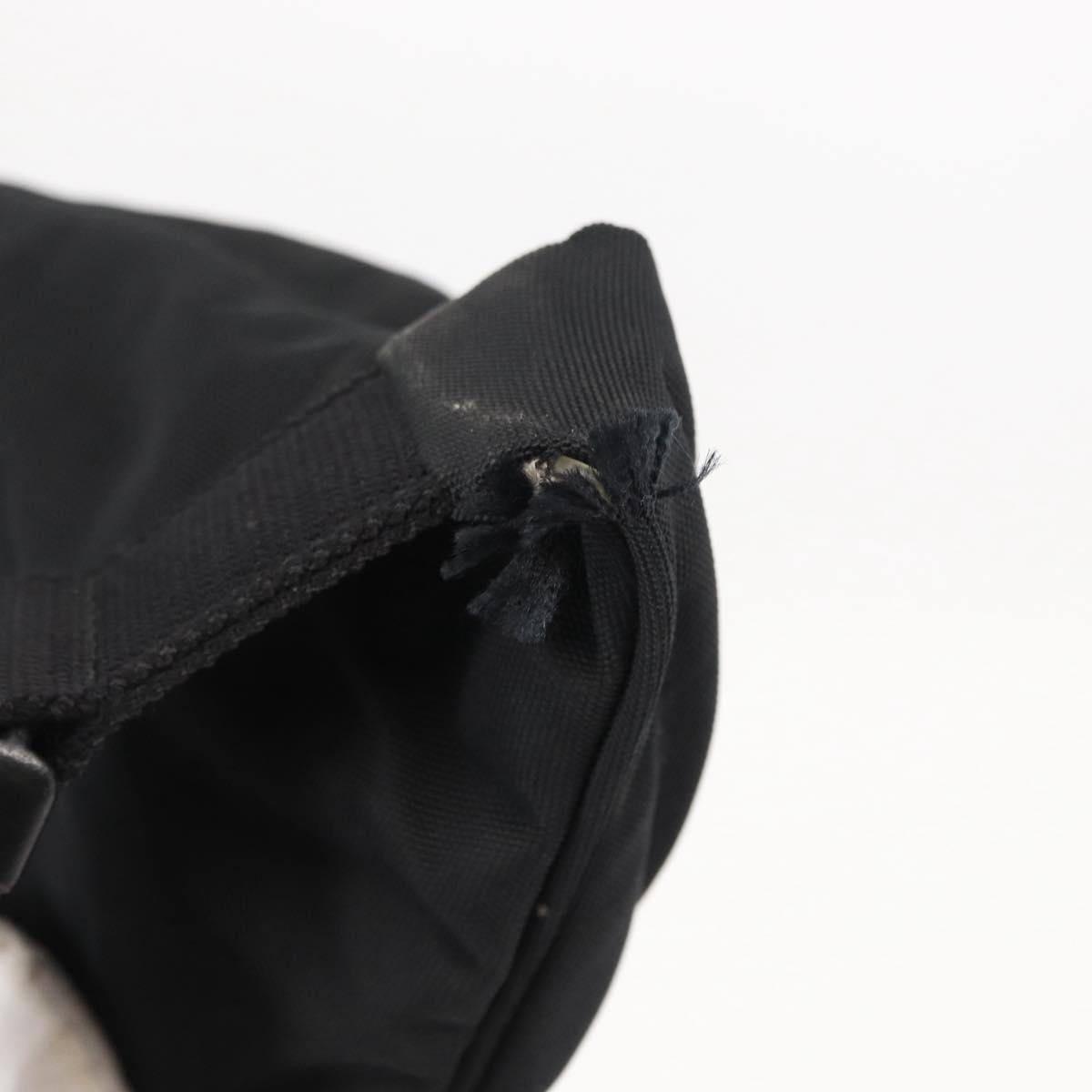 BALENCIAGA Body Bag Canvas Black 482389 Auth bs32498