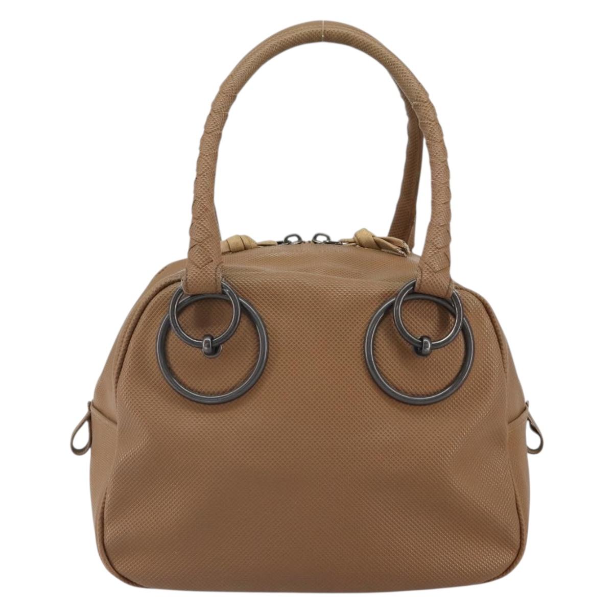 BOTTEGA VENETA Hand Bag Leather Brown Auth bs32515