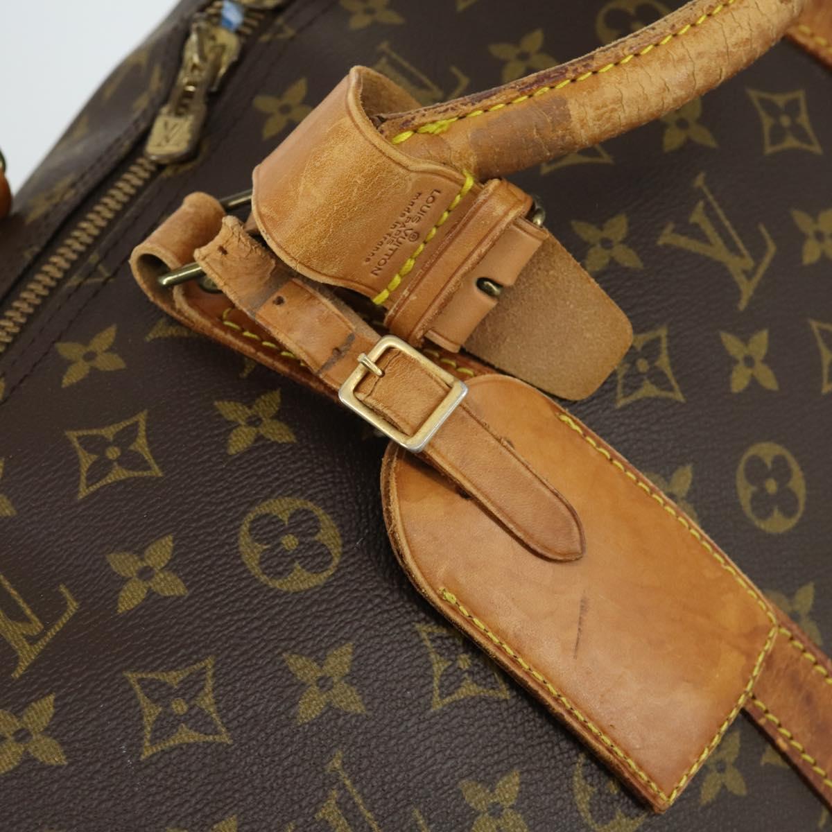 LOUIS VUITTON Monogram Keepall Bandouliere 60 Boston Bag M41412 LV Auth bs32518