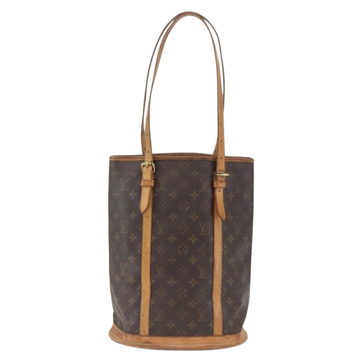 LOUIS VUITTON Monogram Bucket GM Shoulder Bag M42236 LV Auth bs32523