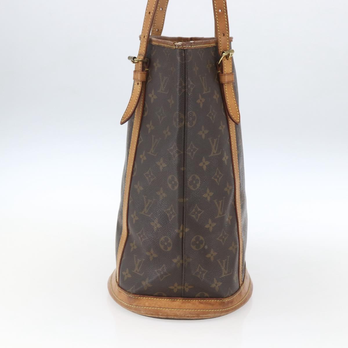 LOUIS VUITTON Monogram Bucket GM Shoulder Bag M42236 LV Auth bs32523