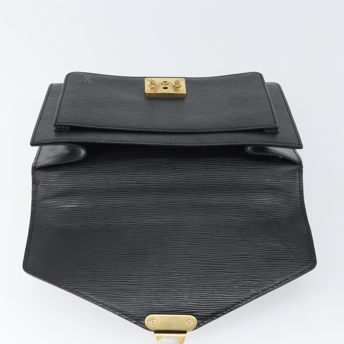 LOUIS VUITTON Epi Monceau 28 Hand Bag Black M52122 LV Auth bs32535
