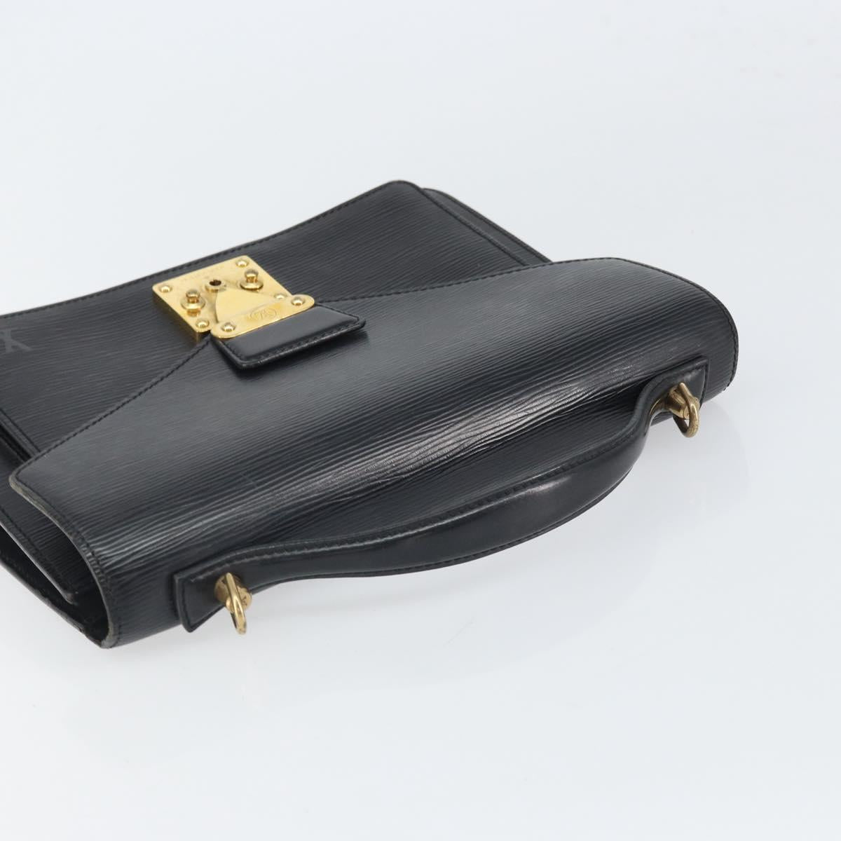 LOUIS VUITTON Epi Monceau 28 Hand Bag Black M52122 LV Auth bs32535