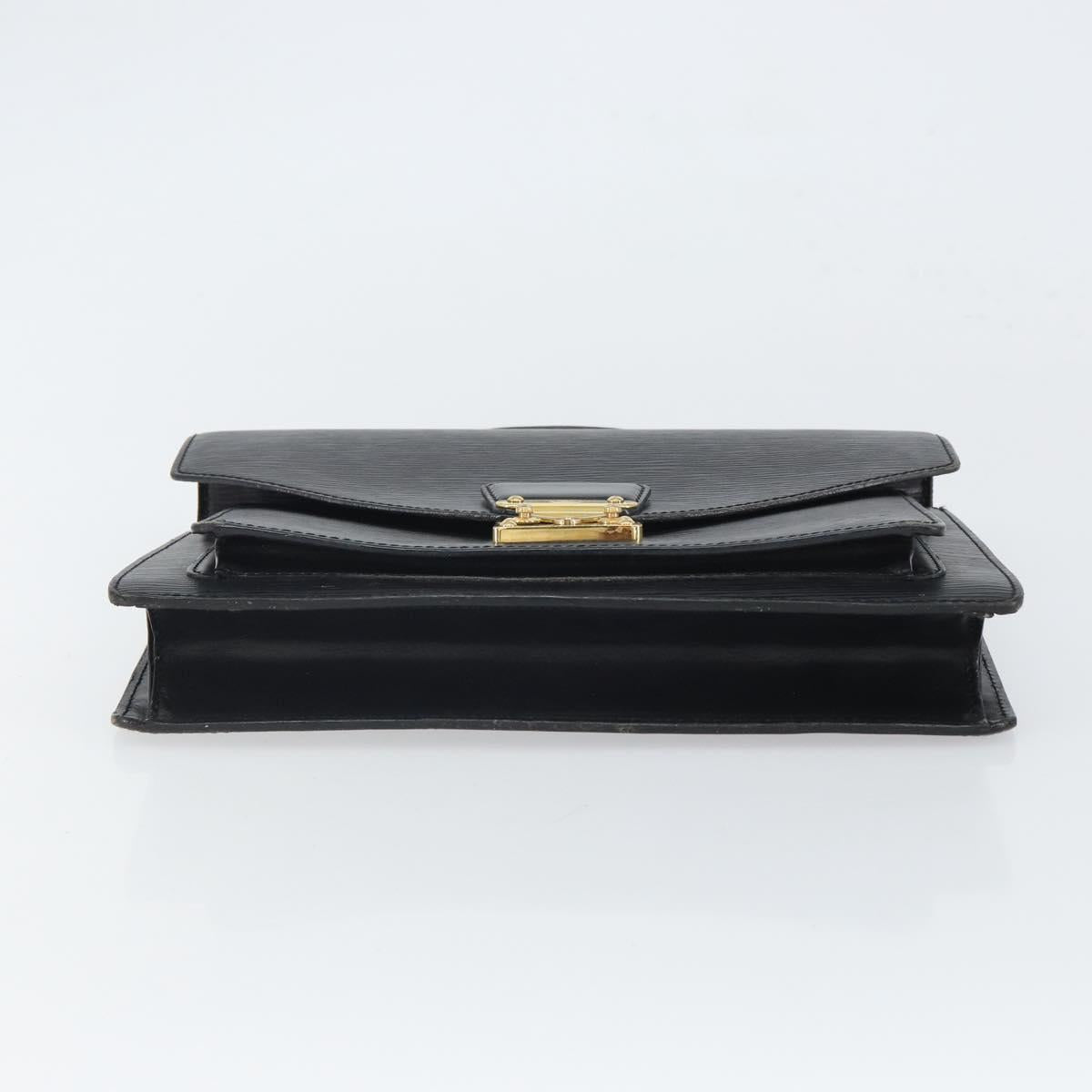 LOUIS VUITTON Epi Monceau 28 Hand Bag Black M52122 LV Auth bs32535