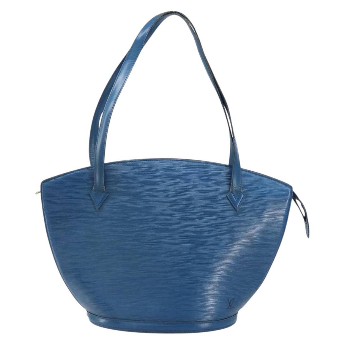 LOUIS VUITTON Epi Saint Jacques Shopping Shoulder Bag Blue M52275 Auth bs32538