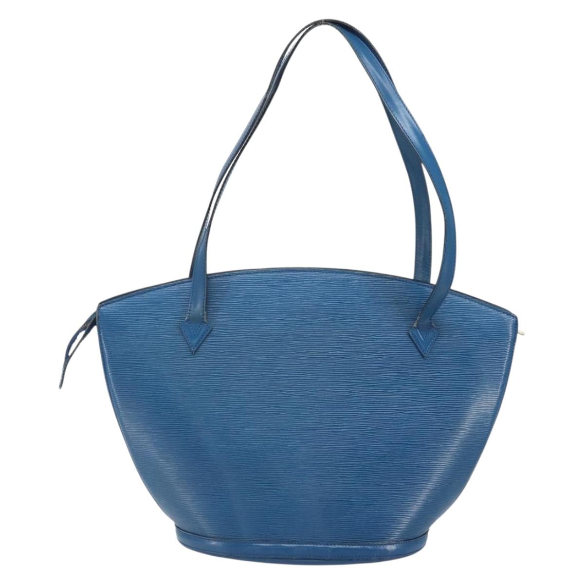 LOUIS VUITTON Epi Saint Jacques Shopping Shoulder Bag Blue M52275 Auth bs32538