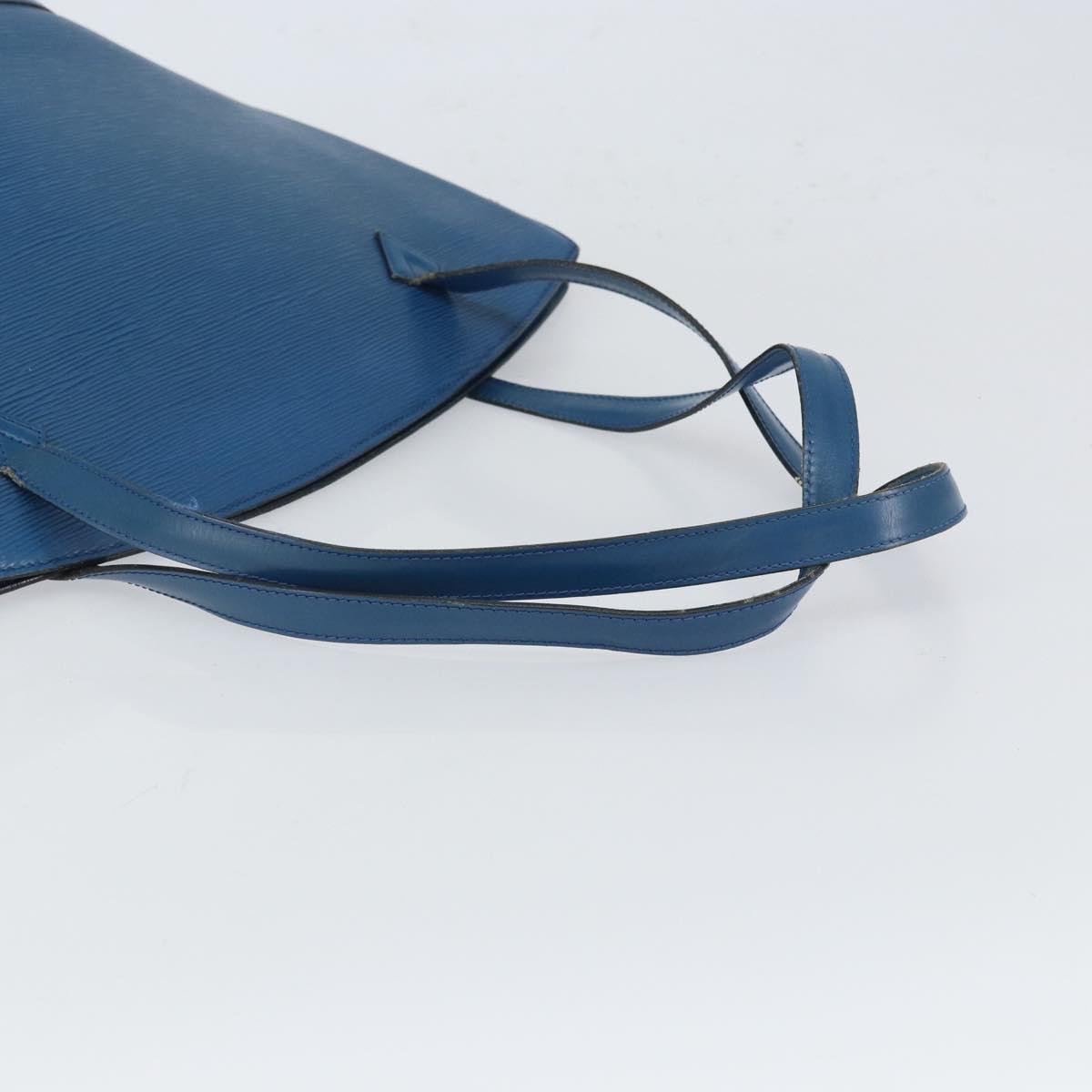 LOUIS VUITTON Epi Saint Jacques Shopping Shoulder Bag Blue M52275 Auth bs32538