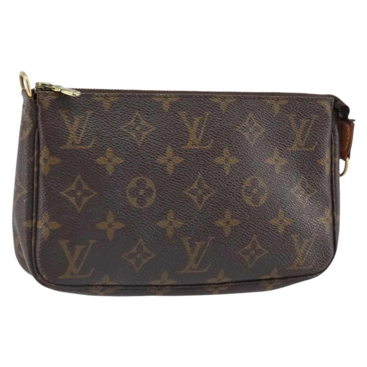 LOUIS VUITTON Monogram Pochette Accessoires Pouch M51980 LV Auth bs32545