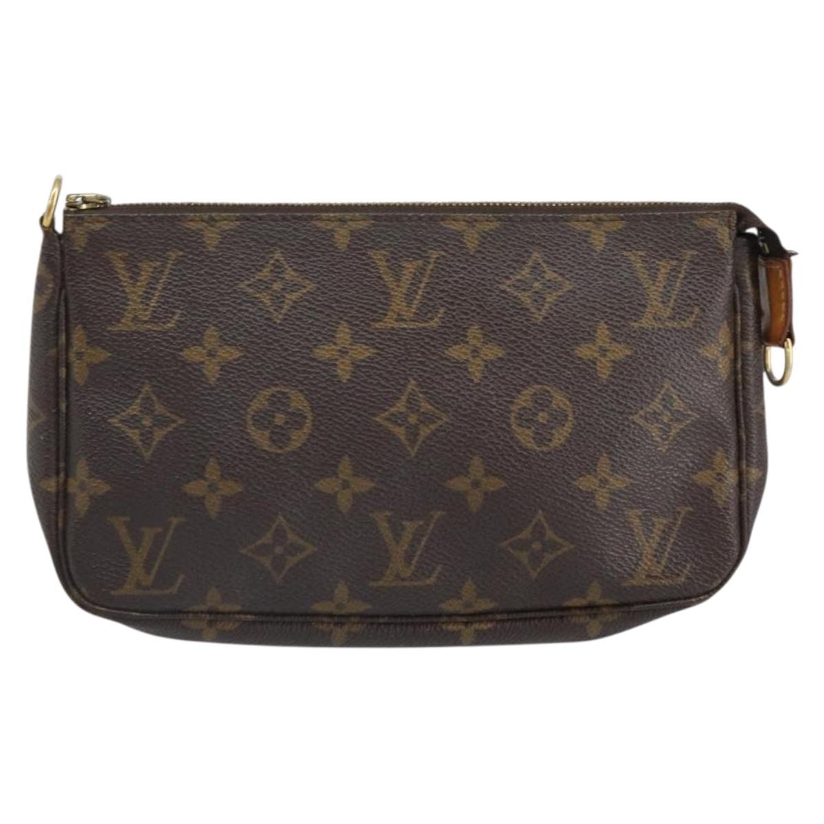 LOUIS VUITTON Monogram Pochette Accessoires Pouch M51980 LV Auth bs32545