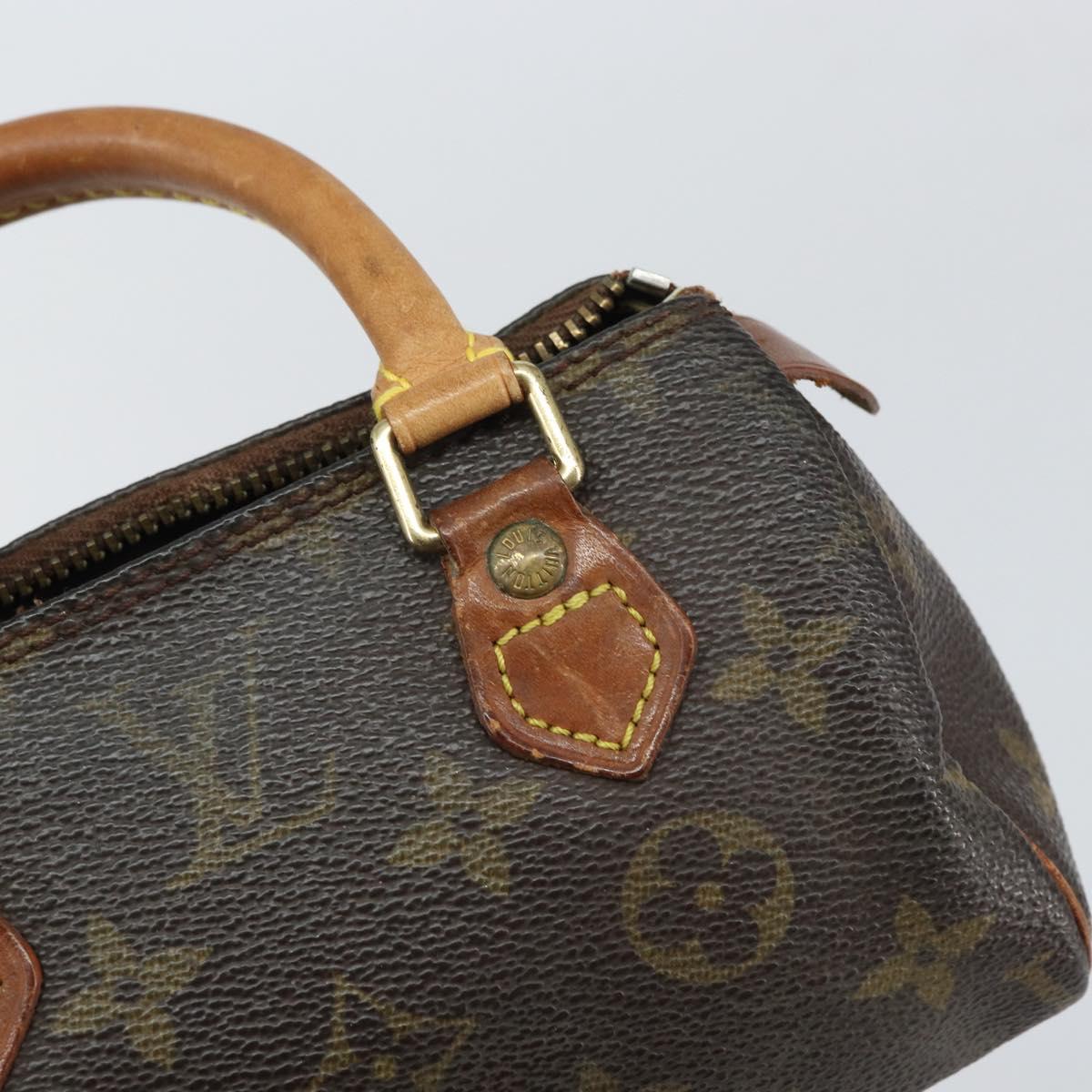 LOUIS VUITTON Monogram Mini Speedy Hand Bag M41534 LV Auth bs32546