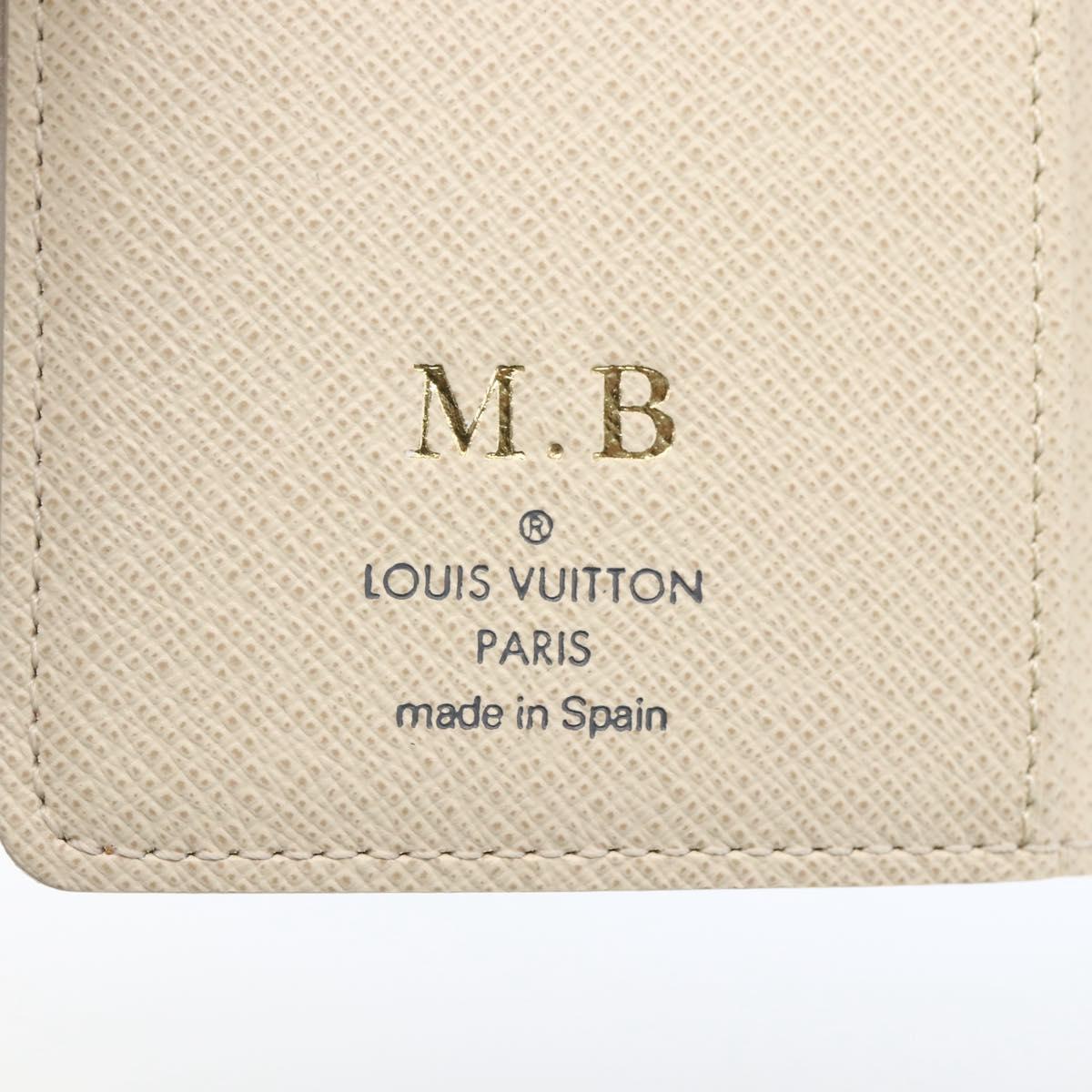 LOUIS VUITTON Damier Azur Agenda PM Day Planner Cover R20706 LV Auth bs32555
