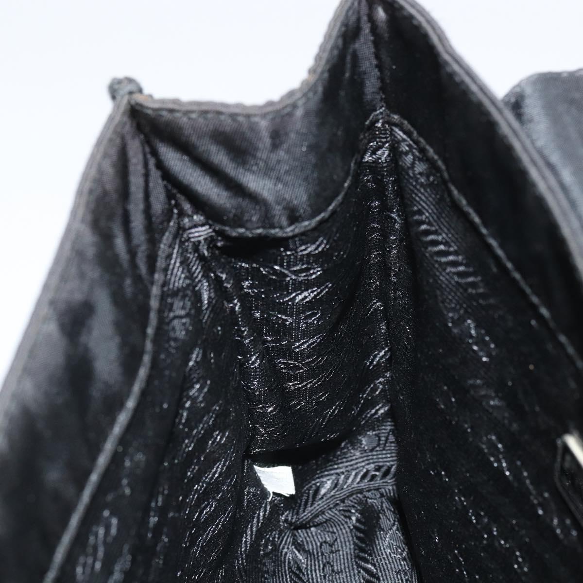 PRADA Pouch Nylon Black Auth bs32557