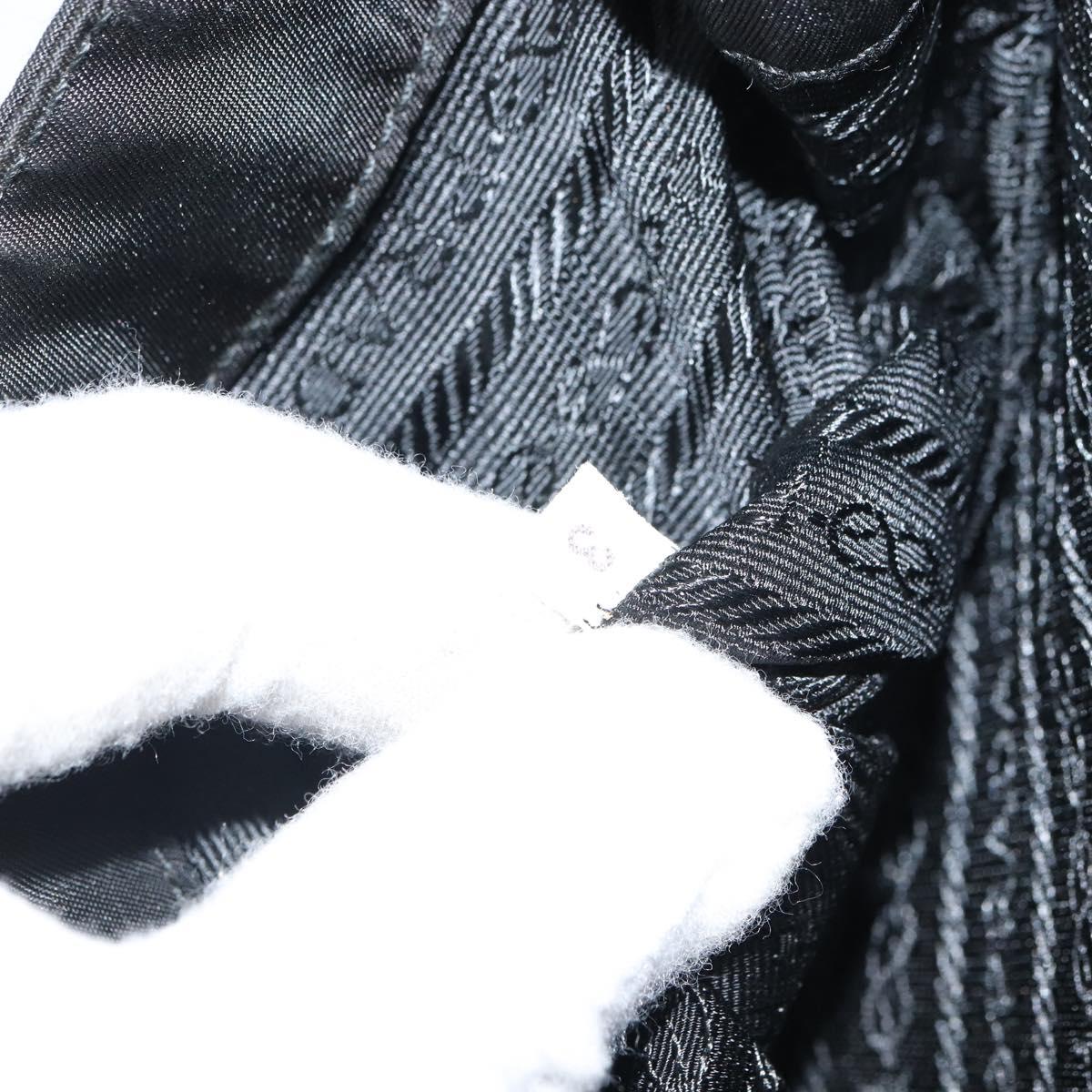 PRADA Pouch Nylon Black Auth bs32557